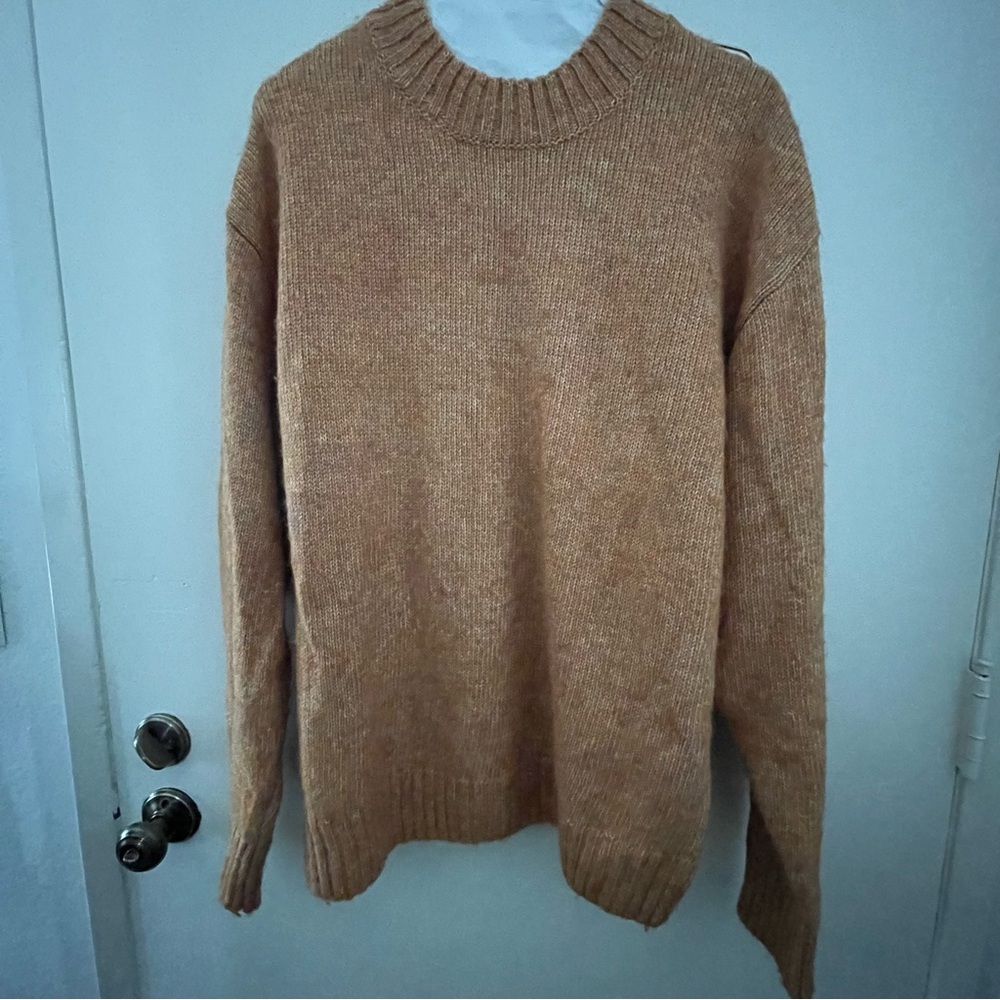 Zara Poly Wool Crewneck Sweater